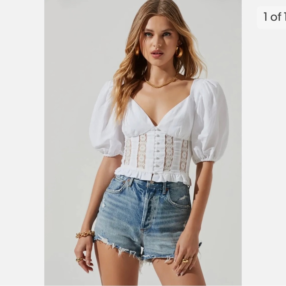 ASTR The Label Laced Trim Puff